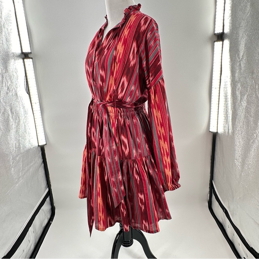Lauren Ralph Lauren dress size 6 red southwestern rodeo 100% cotton button down - Picture 7 of 11